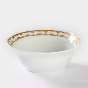 Салатник фарфоровый «Надежда» 300 мл, цвет белый