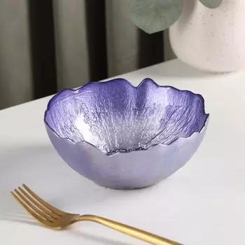 Салатник «Флора», d=14 см, цвет сиреневый