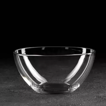 Салатник стеклянный «Гладкий», 850 мл, d=16 см