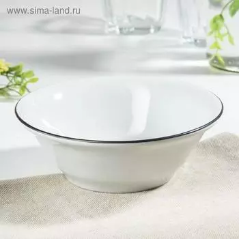 Салатник Добрушский завод «Идиллия», 360 мл, d=14 см, фарфор, белый