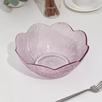 Салатник из цветного стекла, 1,25 л, d=22 см, h=9 см