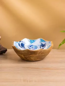 Салатник «Крабы», 20208 см, дерево манго