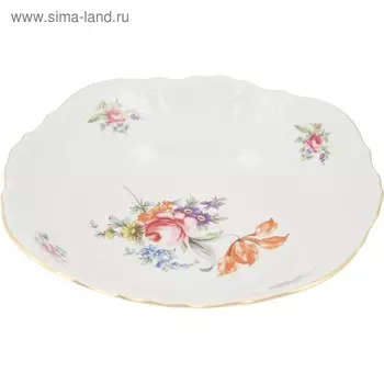Салатник круглый Bernadotte, декор «Мейсенский букет», 25 см