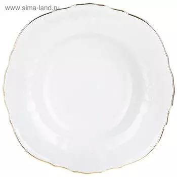 Салатник круглый Bernadotte, декор «Отводка золото», 25 см