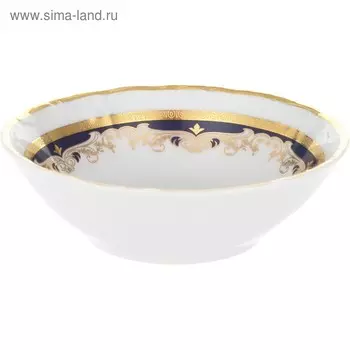 Салатник круглый Marie-Louise, декор «Синяя лилия», 13 см