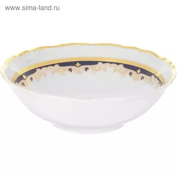 Салатник круглый Marie-Louise, декор «Синяя лилия», 16 см