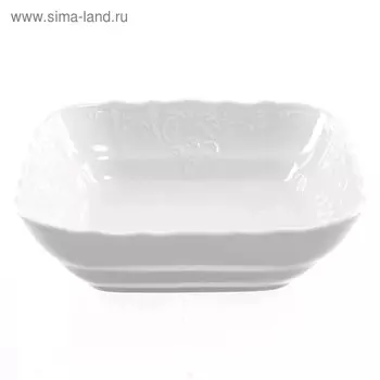 Салатник квадратный Bernadotte, недекорированный, 16 см