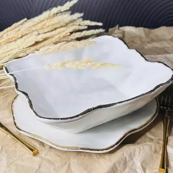 Салатник квадратный Lenardi «Офелия», 23 см