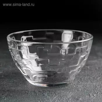 Салатник «Лабиринт», 250 мл, d=11 см, стекло, прозрачный