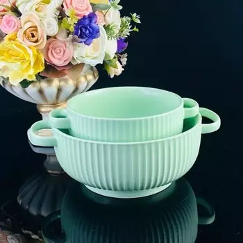 Салатник Lenardi, с ручками, d=19 см