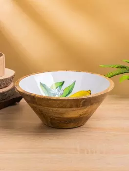 Салатник «Лимоны», 252510 см, дерево манго