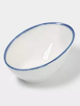 Салатник Magistro Blue Lagoon, 550 мл, 18.114.2 см, фарфор, белый