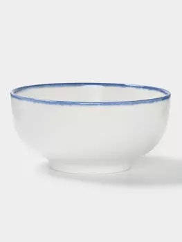 Салатник Magistro Blue Lagoon, 700 мл, 14.66.7 см, фарфор, белый