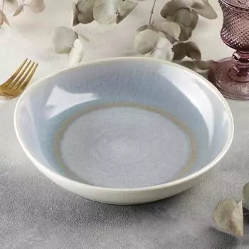 Салатник Magistro Ocean, 900 мл, фарфор, голубой, белый