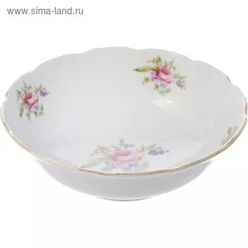 Салатник Menuet, декор «Мейсенский цветок, отводка золото», 16 см