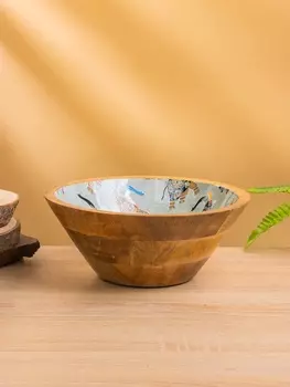 Салатник «Мудрый слон», 252510 см, дерево манго