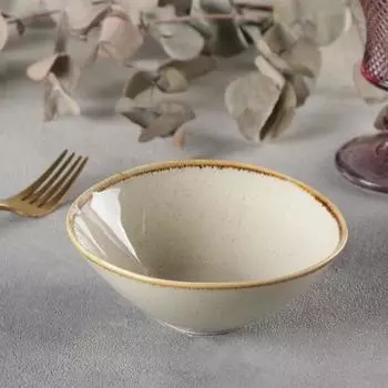 Салатник керамический «Сапфир», 1413,55 см, цвет бежевый