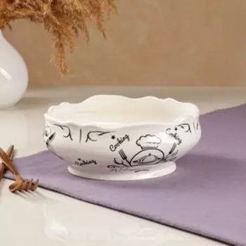 Салатник "Овал", повар, керамика, 1 л