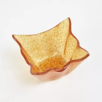 Салатник янтарный, 10×10 см, BDK Glass