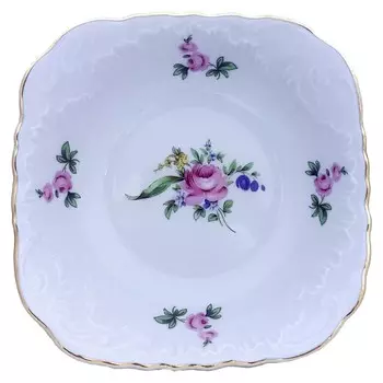 Салатник Rococo «Мейсенский букет, отводка золото», d=17 см