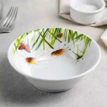 Салатник фарфоровый «Ромашка», 360 мл, d=14,5 см