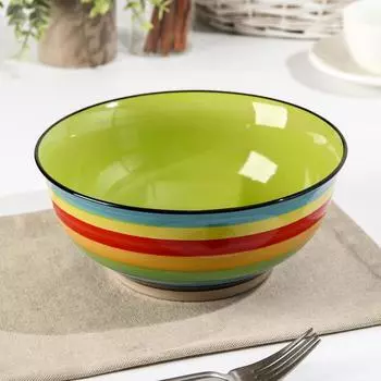 Салатник «Спектр», 1.5 л, керамика, МИКС