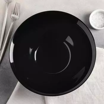 Салатник стеклокерамический Carine Noir, d=27 см, цвет чёрный