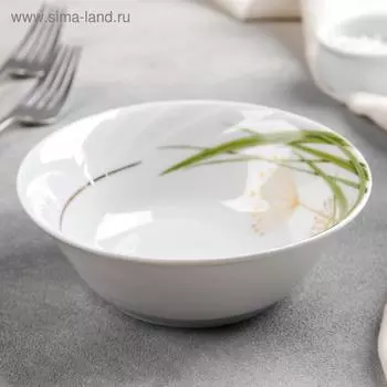 Салатник фарфоровый «Стрекоза», 360 мл, d=14,5 см