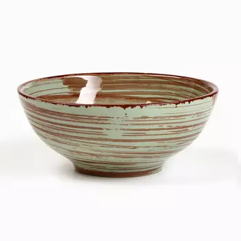 Салатник Борисовская керамика «Мята», 400 мл, 13,55,5 см, зелёный