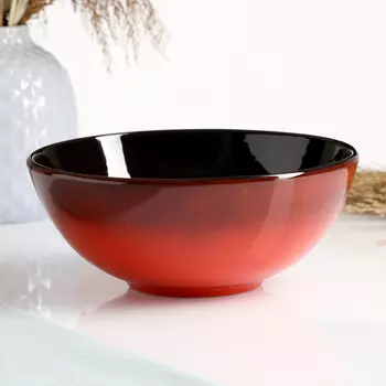 Салатник Борисовская керамика «Красная», 1 л, 187,5 см, красный