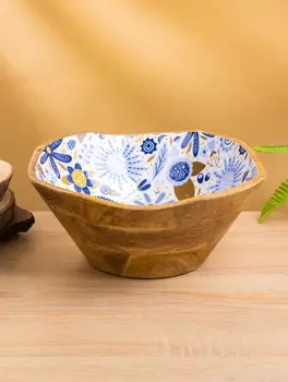 Салатник «Васильки», 292911 см, дерево манго