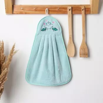 Салфетка декоративная «Доляна. Дракоша», 2534 см, 280 г/м, микрофибра, 100% п/э