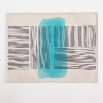 Салфетка декоративная "Этика" морской прибой 30*40см,100% п/э