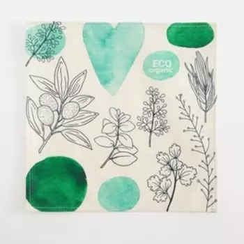 Салфетка декоративная на стол "Eco organic" 30*30см,100% п/э