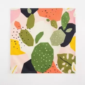 Салфетка декоративная на стол "Экзотика" 30*30см,100% п/э