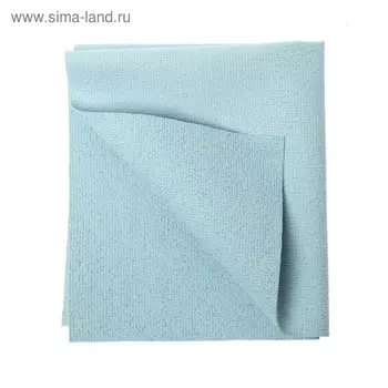 Салфетка для стекла микроволоконная ПУ 35x40 см, 245 гр/м, синяя