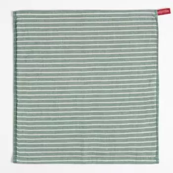 Салфетка Доляна «Полоса» цв.зелёный 35*35 см, 100% хлопок