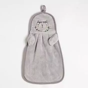 Салфетка «Котэ» 23х36 см, микрофибра, 100% п/э