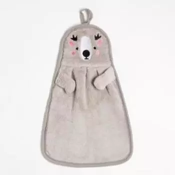 Салфетка «Олень» 23х36 см, микрофибра, 100% п/э