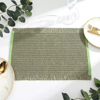 Салфетка «Доляна», зелёная, 3045 см