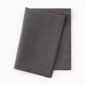 Салфетка «Этель», серая, 3040 см,100% лён 170 г/м