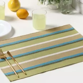 Салфетка Этель "Полоски" цв.зеленый, 33*48 см, 500 гр/м2, 100% хлопок