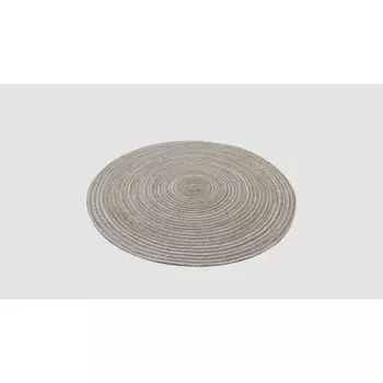 Салфетка круглая, d=38 см, цвет бежевый