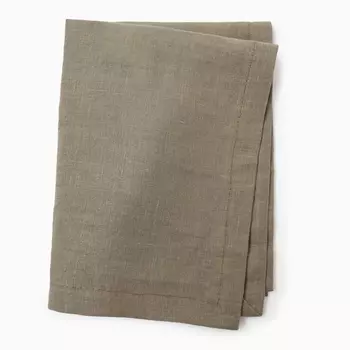 Салфетка Linen collection, 3040 см, хаки, 100% лён, 170 г/м