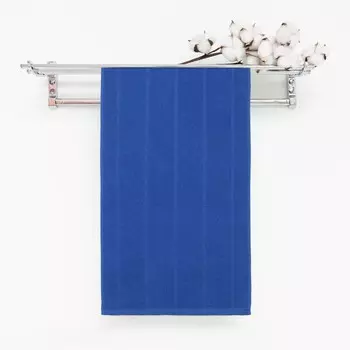 Салфетка махровая универсальная 30х60 см, синий, 280 г/м2, хл 100%