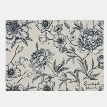 Салфетка на стол Доляна "Beautiful flowers" ПВХ 40*29см