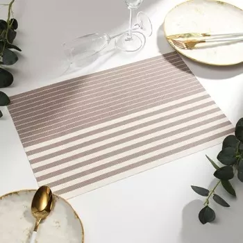 Салфетка на стол Доляна, цв.бежевый, 45*30см