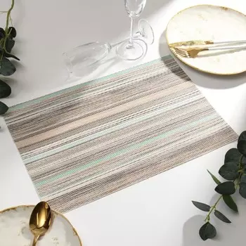 Салфетка на стол Доляна, цв.серый, 45*30см