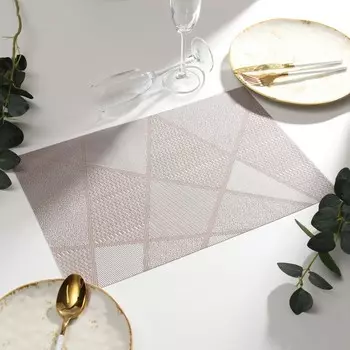 Салфетка на стол «Доляна», серая, 4530 см