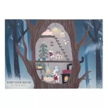 Салфетка на стол "Keep your house warm", ПВХ, 40*29 см